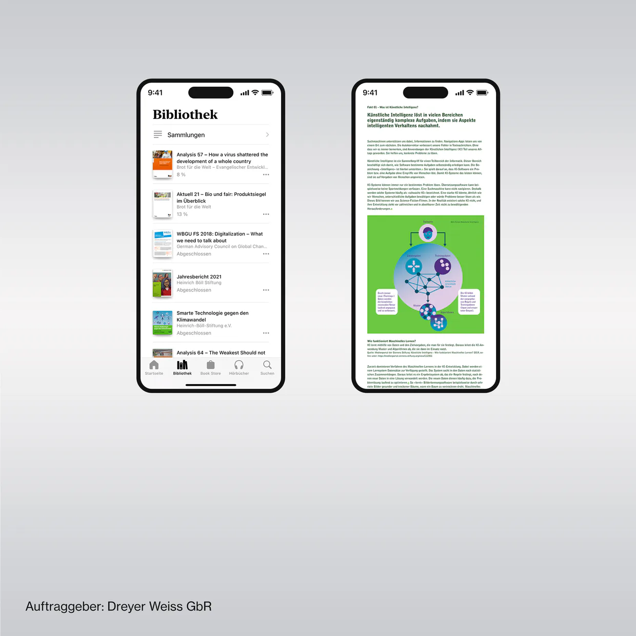 Dreyer Weiss GbR/Heinrich-Böll-Stiftung e.V. – Erstellung elektronischer Bücher aus InDesign-Dateien für Lesegeräte in den Formaten EPUB und Mobi