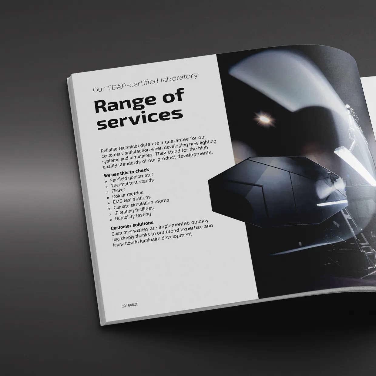 Regiolux GmbH – Produktkatalog, Informationsblatt, Broschüre